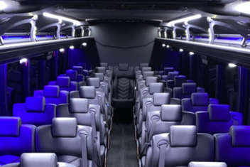 Irving Charter Bus Interior