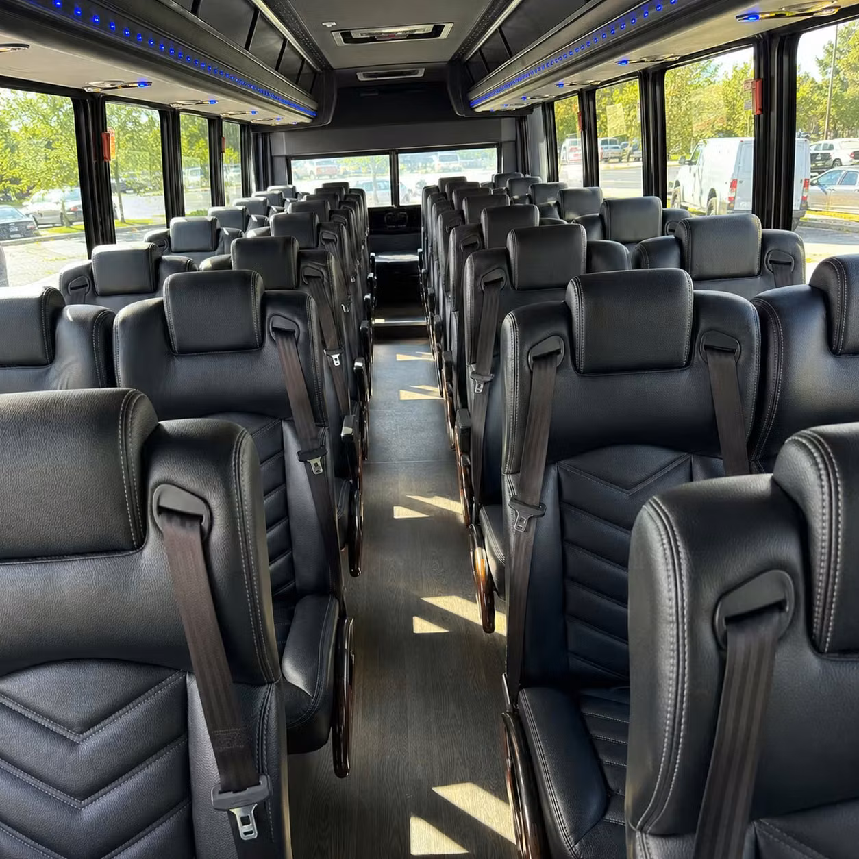 25 passenger minibus interior
