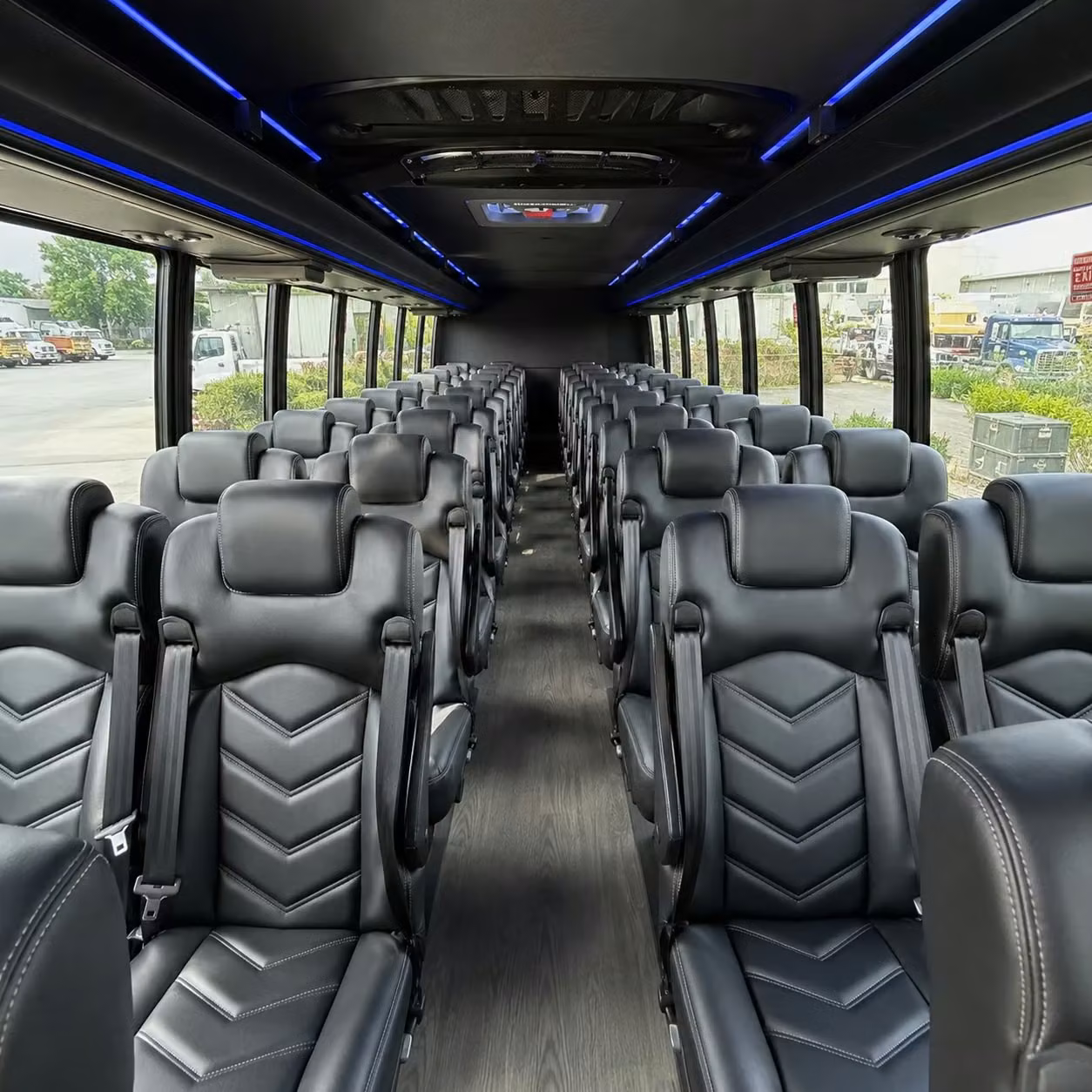 28 passenger minibus interior